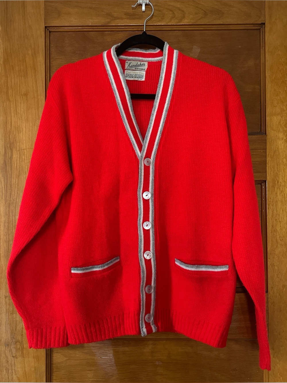 Vintage red cardigan
